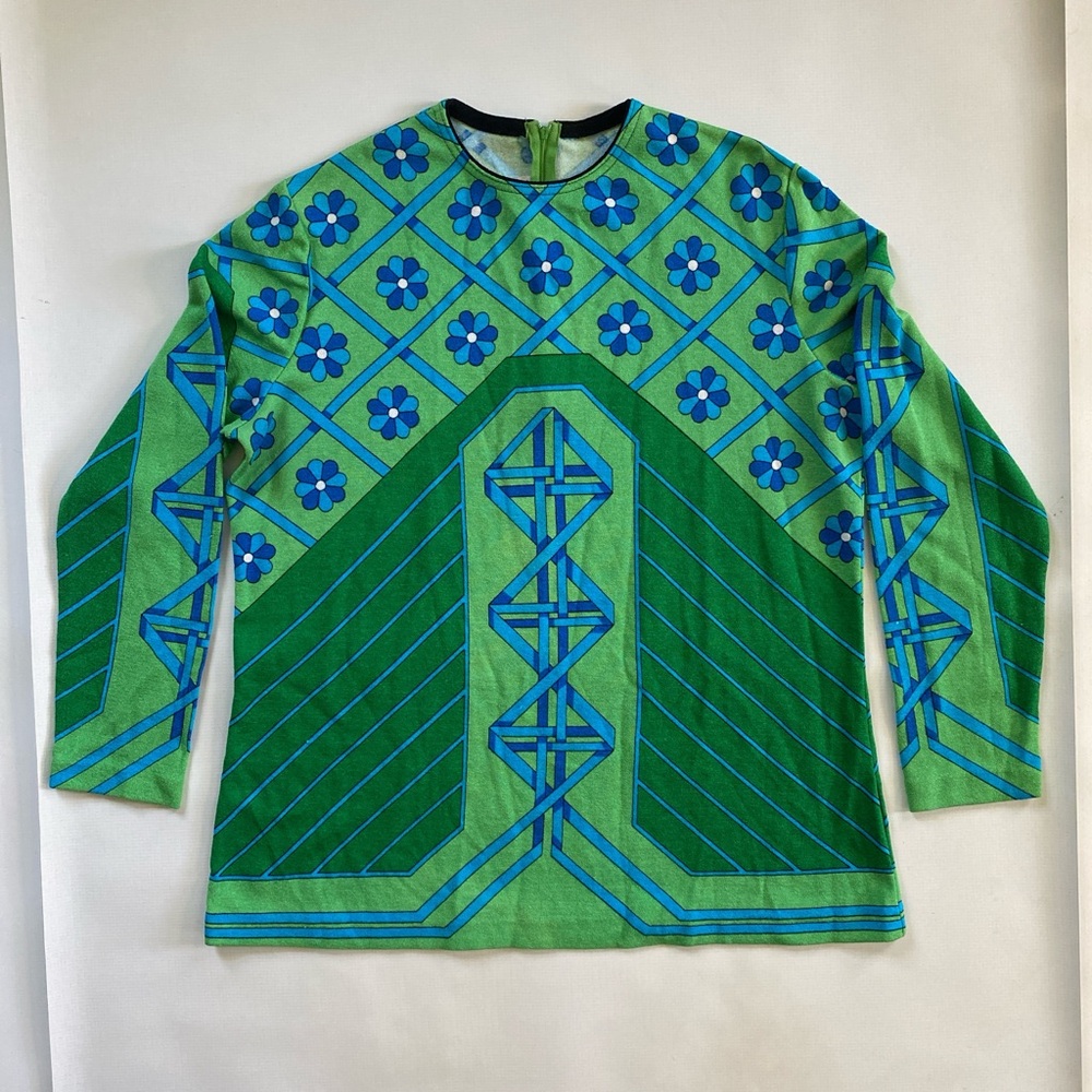 true vintage 60s flower power top